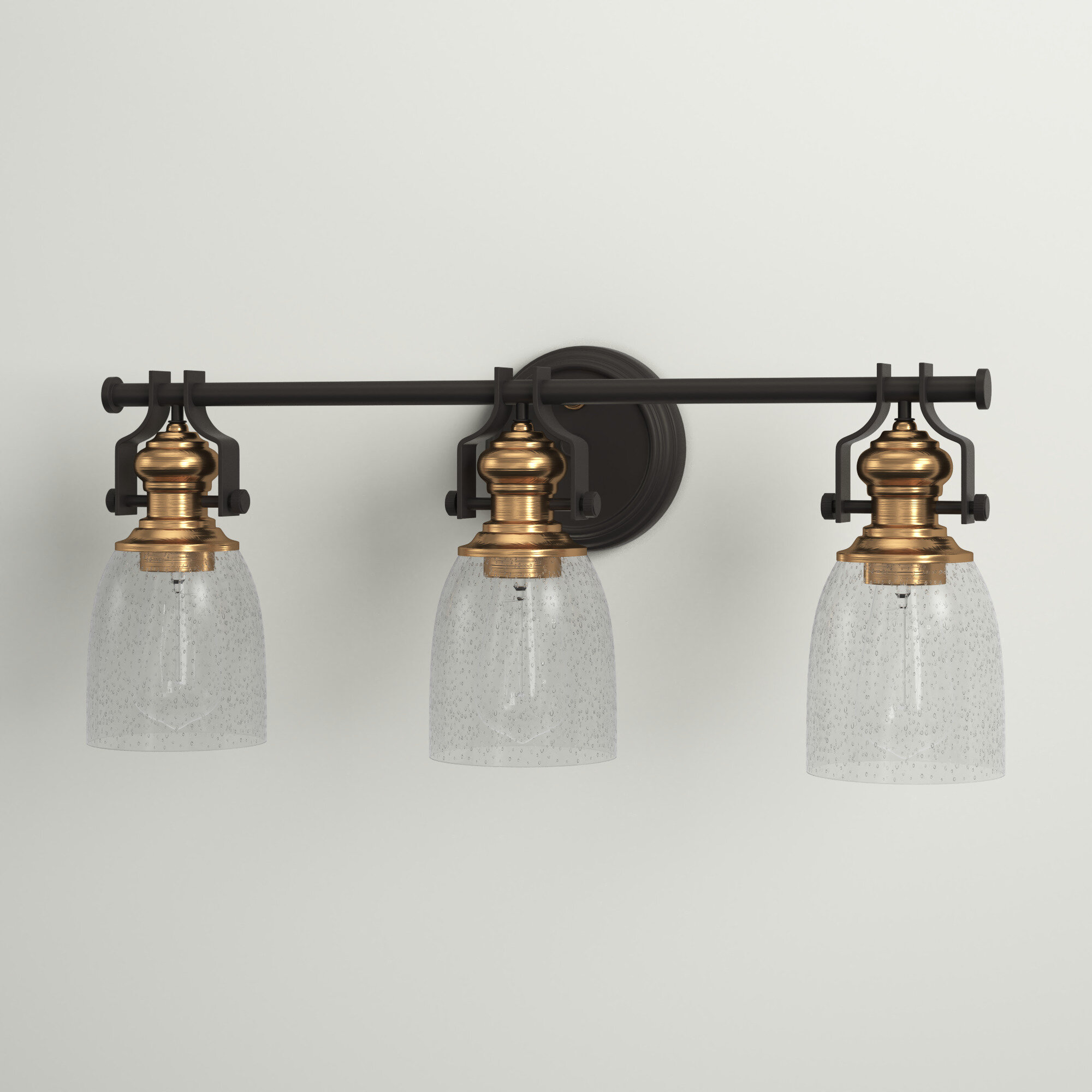 Beachcrest Home Bahr 3 Light Dimmable Oil Rubbed Vanity Light Reviews